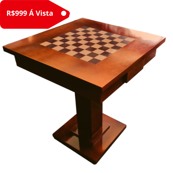 Mesa de Xadrez Castanha